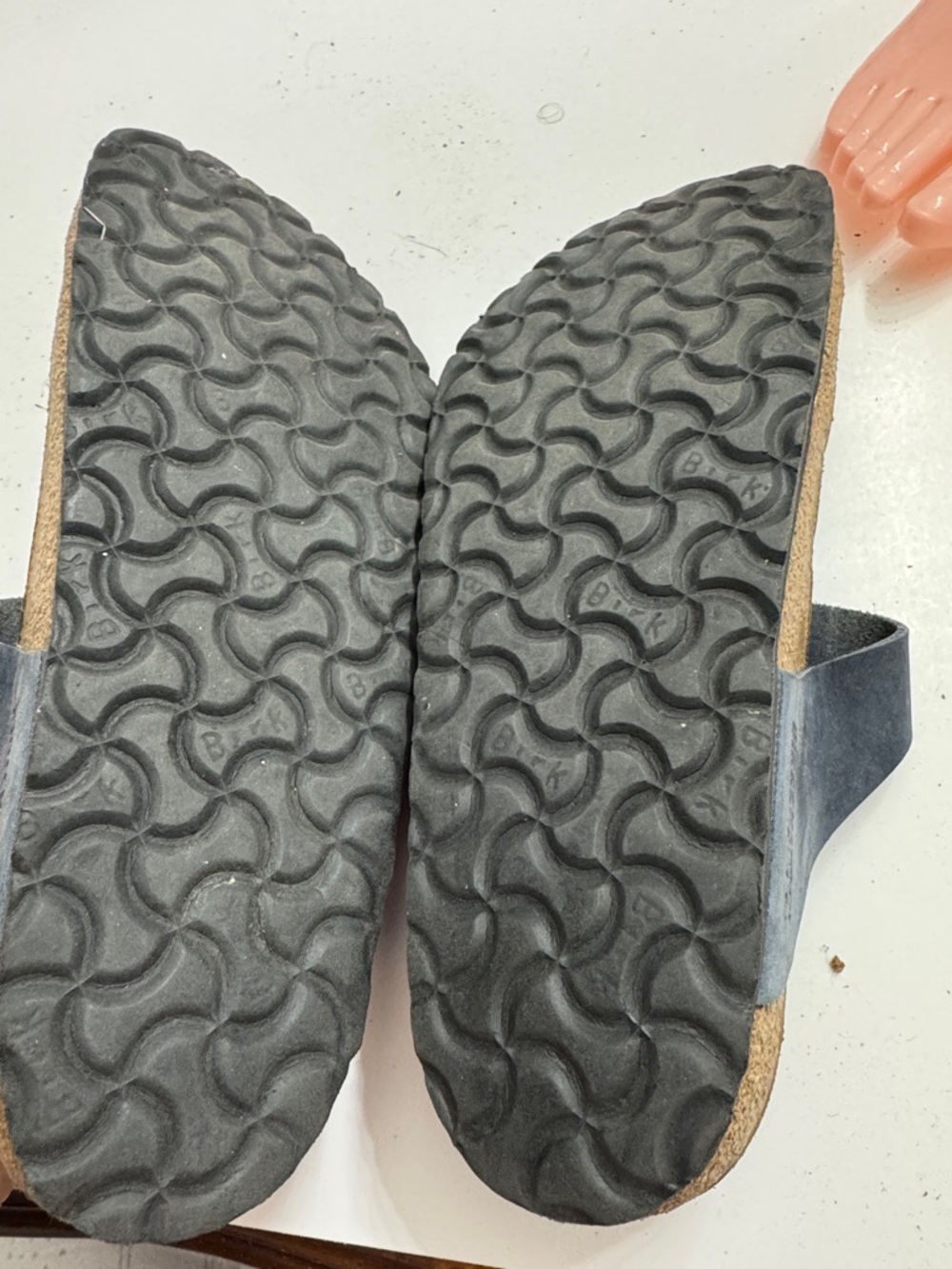 Dark blue navy Braided Leather Thong slipper for Women size 39 - Picture 4 of 4